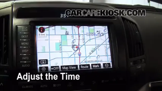 2008 Toyota Land Cruiser 5.7L V8 Horloge Régler l'horloge